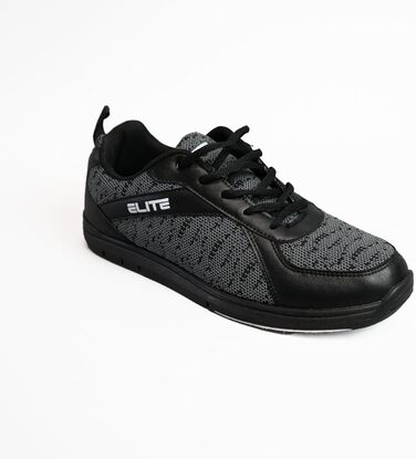 Чоловічі боулінгові черевики ELITE Pinnacle – легкі, універсальні, комфортні, преміум-якість, сірі, камуфляжні, 48 EU, 47.5 EU, широкі, чорні, сірі