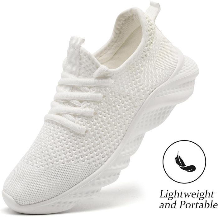 Жіночі кросівки ZGPWZWL: легкі літні спортивні взуття для бігу та повсякденного носіння, білі (37 EU)