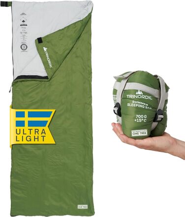 Сплячий мішок Trinordic 700g Ultraleicht – для дорослих, кемпінг, походи, bikepacking, подорожі