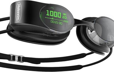 Розумна окуляр для плавання Holoswim 2S AR з фітнес-трекером, чорний