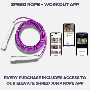 Скакалка Elevate Speed Rope MAX, професійна, PVC з нейлоновим сердечником, 5 мм, 3 м, міцні ручки