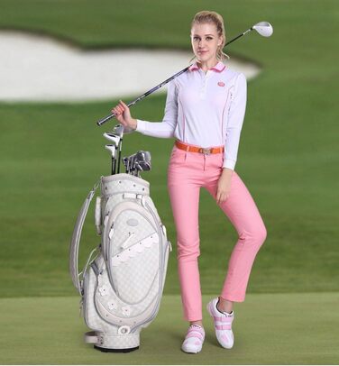 Жіночі гольф-туфлі PGM водонепроникні, без шипів, на липучці, рожеві, 38 EU