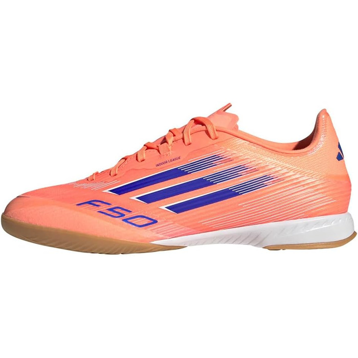 Футбольні бутси Adidas F50 League Indoor, 43 1/3 EU, Unisex, Beam Orange/Lucid Blue/Cloud White