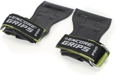 Лямки для силових тренувань та бодібілдингу Grip Pads з технологією обмотки та підтримкою долоні, колір зелений камуфляж (розмір L)