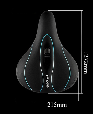 Велосипедне сідло Wheel-Up, широке, 16 мм