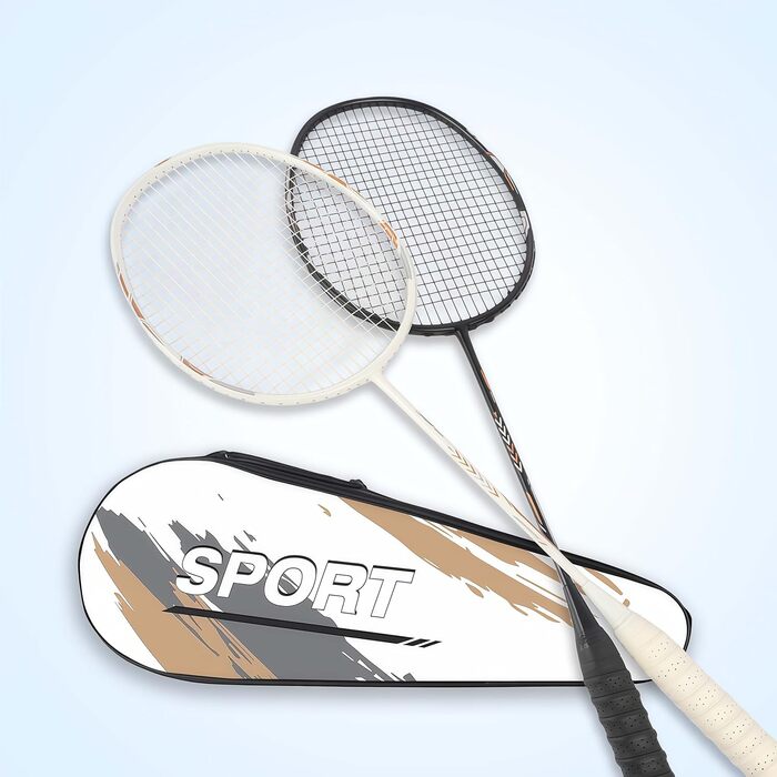 Набір для бадмінтону 4U з двома ракетками 80г, включає сумку, для тренувань та розваг