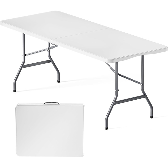 Складаний туристичний стіл Wiltec 122x60x75 см: для кемпінгу, відпочинку, вечірок, саду