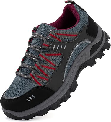 Жіночі трекінгові черевики JOMIX - Легкі, дихаючі, з антиковзанням, для хайкінгу та альпінізму (36 EU, Сірий)