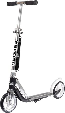 Самокат HUDORA BigWheel 180 для дітей і дорослих, міський, складаний, регульована висота, до 100 кг, з ременем для перенесення