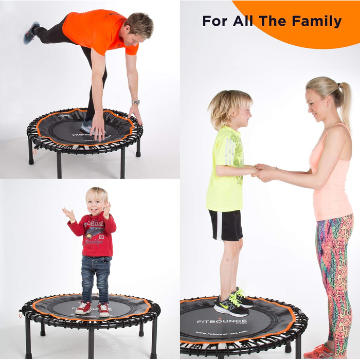 Професійний банджі-батут FIT Bounce PRO для дорослих і дітей, складаний, безшумний, навантаження до 150 кг, з DVD та онлайн-тренуваннями