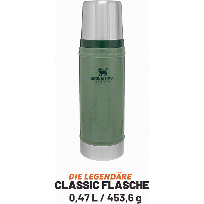 Термос STANLEY 1913 Classic Legendary 0.47 л, Hammertone Green