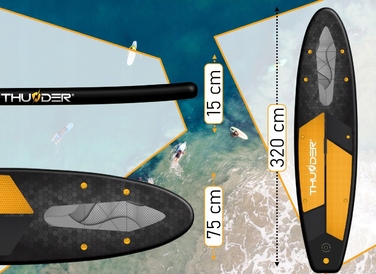 Надувна SUP-дошка Thunder 320 см із сидінням для плавання