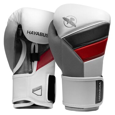 Боксерські рукавички Hayabusa T3 14oz Біло-червоні, унісекс