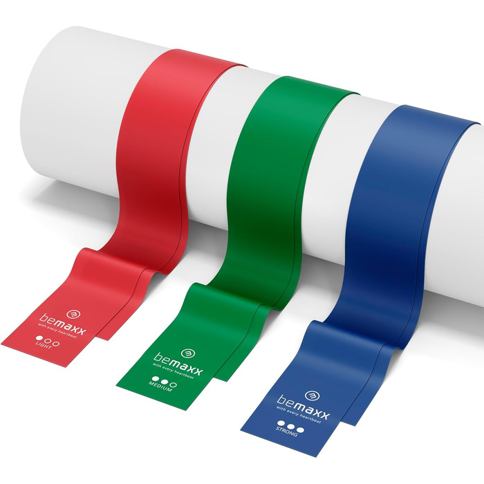 Набір фітнес-гумок 3 шт. - 2 м, гумки з опором + eBook | Гумки для фітнесу, йоги, силових тренувань