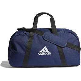 Сумка-дуфел adidas Tiro Primegreen унісекс, середня, темно-синя/чорна/біла, екологічний матеріал
