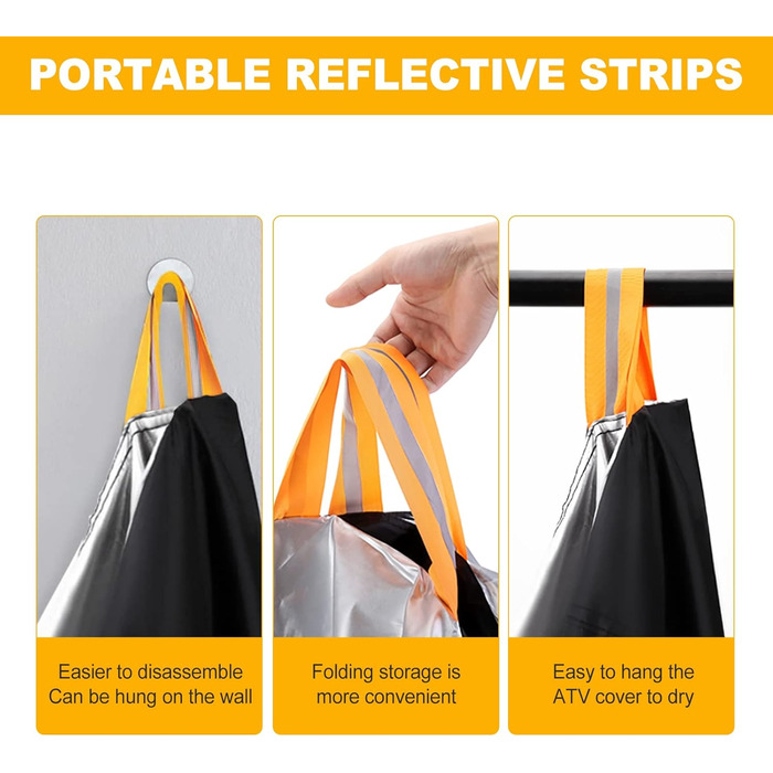 Водонепроникний чохол для квадроцикла Neverland Quad Abdeckplane XXXL (256x110x120 см) - Чорний, Срібний, Червоний