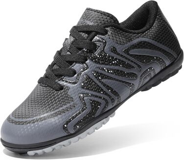 Дитячі футбольні кросівки DREAM PAIRS для хлопчиків та дівчаток. Легкі спортивні кросівки для бігу та тренувань. Зносостійкі, унісекс, кольори: королівський лимонний, білий, чорний, темно-сірий, білий. Розмір EU 30