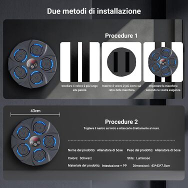 Боксерський тренажер NVKHG з музикою, портативний Bluetooth, для дорослих та дітей, з боксерськими рукавичками, обладнання для дому, офісу, фітнес-клубу XL