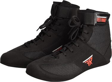 Боксерські чоботи FISTRAGE з шкіри, для тренувань, Unisex, Pro, чорні, 42.5/43 EU