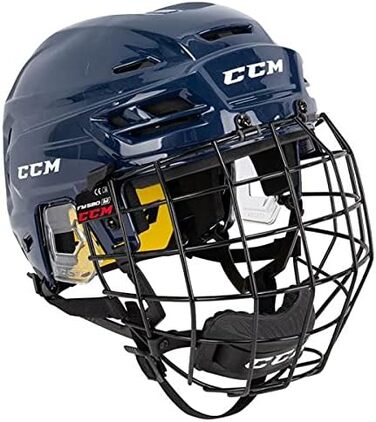 Хокейний шолом CCM Tacks 210 Combo для дорослих, червоний, XS