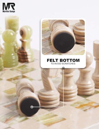 Шаховий набір з мармуру для дорослих, ручної роботи, 32 фігури, 2 додаткові королеви, коробка для зберігання, подарунок, декор (кораловий & темно-коричневий) (Verona & Green)