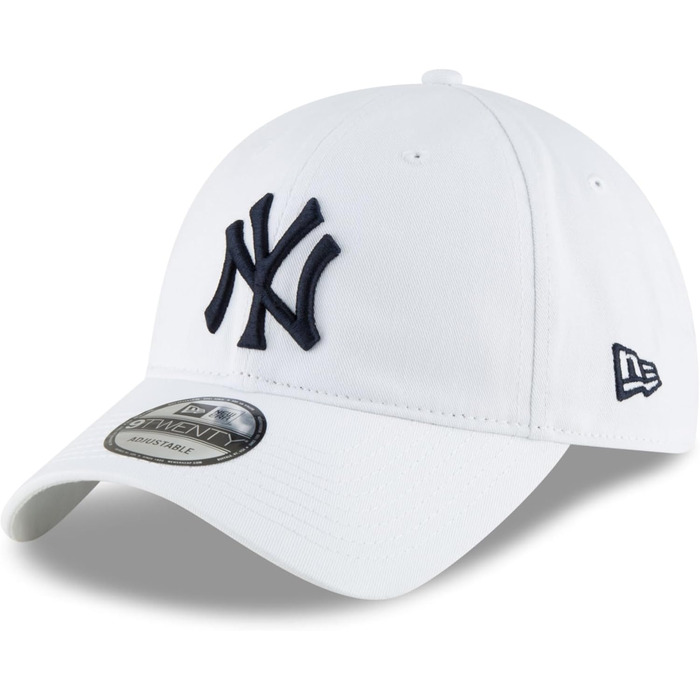 Кепка New Era MLB Classic Core 9Twenty з логотипом New York Yankees, біла