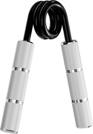 Тренажер для кисті RPM Power PowerGripper металевий 300 фунтів – для тренування хвату, кистей і передпліччя, сріблястий