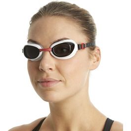 Унісекс окуляри для плавання Speedo Aquapure, антифог, універсальний розмір, червоні/димчасті