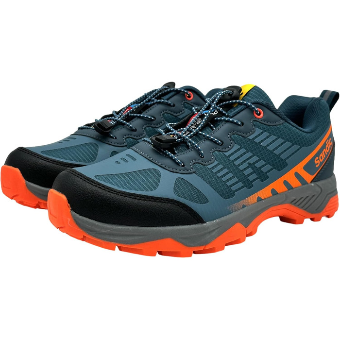 Чоловічі та жіночі трекінгові черевики для хайкінгу та бігу, 46 EU, синьо-помаранчеві