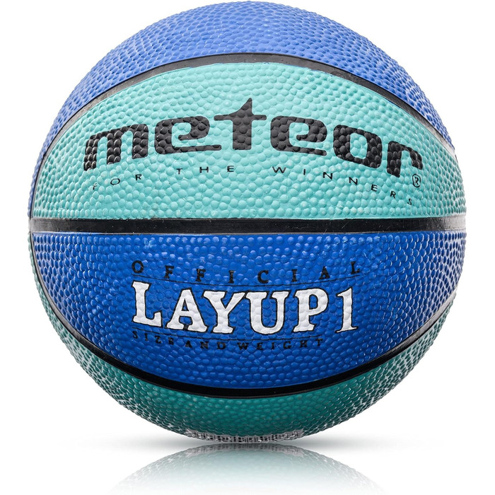 М'яч для баскетболу Meteor Layup Kinder Mini #4 (Blue) - для дітей 4-8 років. Ідеальний для навчання, м'який, з неслизькою поверхнею.