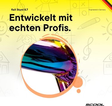 S'COOL Скутер для трюків – Флакс, для дітей та підлітків, від 6 років, кольоровий