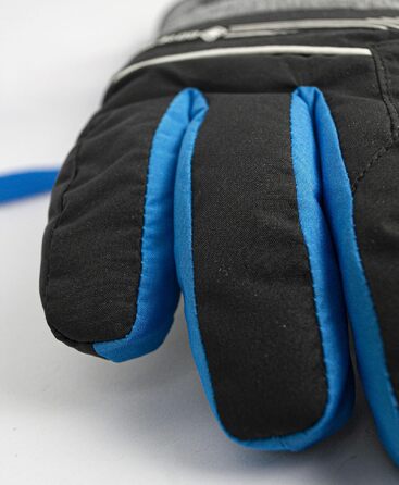 Дитячі гірськолижні рукавички Reusch Gore-TEX, водонепроникні та дихаючі, чорний/синій, розмір 6.5
