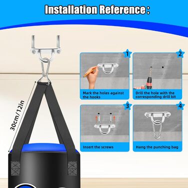 Боксерський мішок наповнений, підвісний комплект, 60 см, для дітей, мікрофібра, шкіра, важкий, для кікбоксингу, фітнесу, ММА, греплінгу, муай-тай
