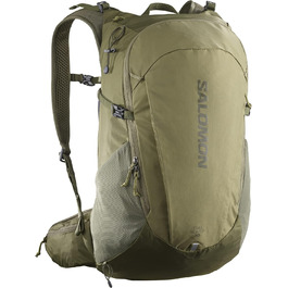 Рюкзак Salomon Trailblazer 30 л унісекс для туризму, легкий, універсальний, зручний (оливковий, чорний)