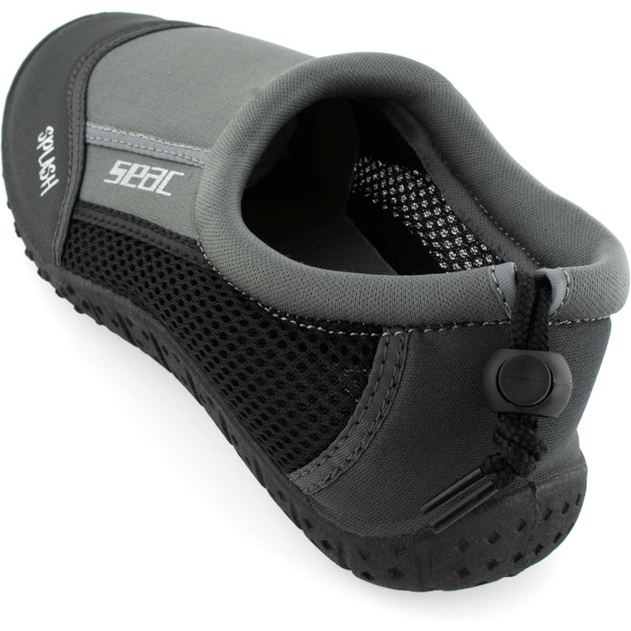 SEAC Splash: Шкарпетки для плавання та відпочинку на морі, пляжі та басейні (для дорослих та дітей), швидко сохнуть, сірі та чорні, 43 EU