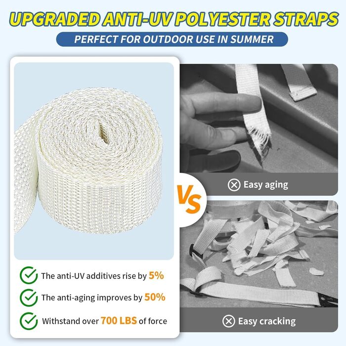 Волейбольне сітка для басейну з фіксатором, регульована довжина 4,6-7,9 м, універсальна, захист від УФ, водонепроникна та довговічна