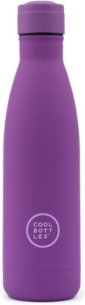 Термос-пляшка з нержавіючої сталі Cool Bottles Vivid Violet 350 мл, зберігає холод до 36 годин і тепло до 18 годин, BPA Free, фіолетова