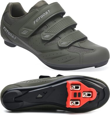 Велосипедні шкарпетки для жінок, шосейні велотуфлі з шипами, сумісні з Peloton SPD ARC Look Delta, унісекс велотуфлі для занять у залі та на вулиці, 42 EU, зелені