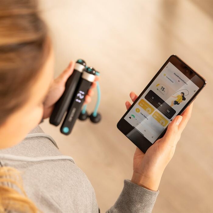 Скакалка Cecotec Springseil SmartComba 3000 Connected: регульована, 2-в-1, з LED-дисплеєм та підключенням до додатку