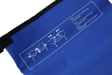 Водонепроникний мішок Cressi Dry Bag 10 LT для дайвінгу, плавання, риболовлі, каякінгу, рафтингу, кемпінгу та сноубордингу (з блискавкою, блакитний)