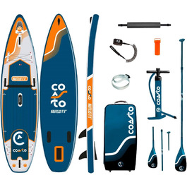 Надувна SUP-дошка COASTO Nautilus 11.8 для серфінгу та веслування, 355x86 см, із веслом, ISUP