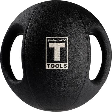 Медичний м'яч Body-Solid Dual Grip 7,3 кг, чорний