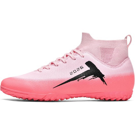 Футбольні черевики для чоловіків та жінок, під штучний газон, зала, дитячі, для гри на траві (AG, FG, TF), рожеві, розмір 45 EU