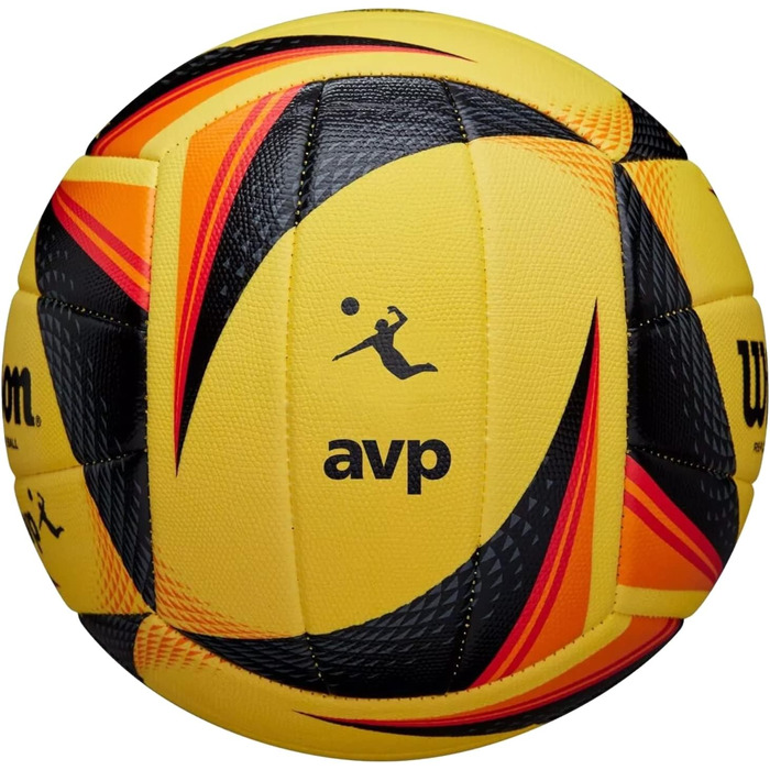 Волейбольний м'яч Wilson AVP OPTX Replica, жовтий, універсальний, для дорослих, рекреаційний