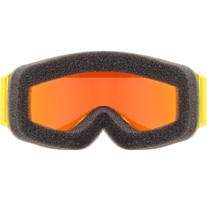 Дитячі лижні окуляри uvex speedy pro, контрастні, антифог, біло-матові/помаранчево-сині, універсальний розмір