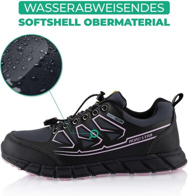 Черевики для хайкінгу та трекінгу Softshell для жінок та чоловіків. Хайкінг, трекінг, біг по пересіченій місцевості. Кольори: синій, зелений. Розміри: 41 EU, чорний, рожевий