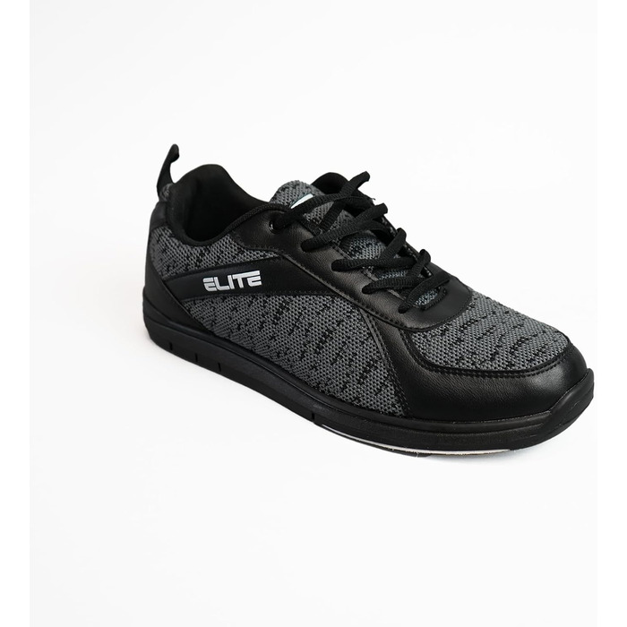 Чоловічі боулінгові черевики ELITE Pinnacle – легкі, універсальні, комфортні, преміум-якість, сірі, камуфляжні, 48 EU, 47.5 EU, широкі, чорні, сірі