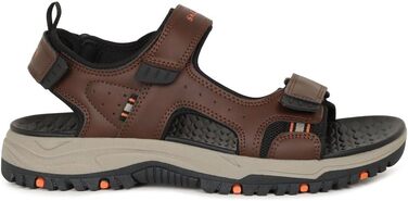 Чоловічі сандалі Skechers Prewitt Rigdon - коричнево-чорні, синтетика (48.5 EU)