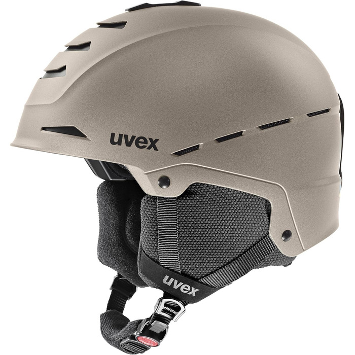 Гірськолижний шолом uvex Legend 2.0 для жінок і чоловіків, регульований розмір, покращена вентиляція, soft gold matt, 52-55 см