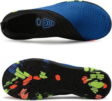 Чоловічі та жіночі аквашузи для плавання та відпочинку на воді, швидко сохнуть, дихаючі, не слизькі, зелені (45 EU, 428 Blue)